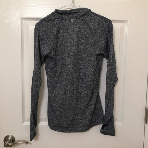 Nike Running Dri Fit Blue Heather Quarterzip Jacket - Picture 5 of 7